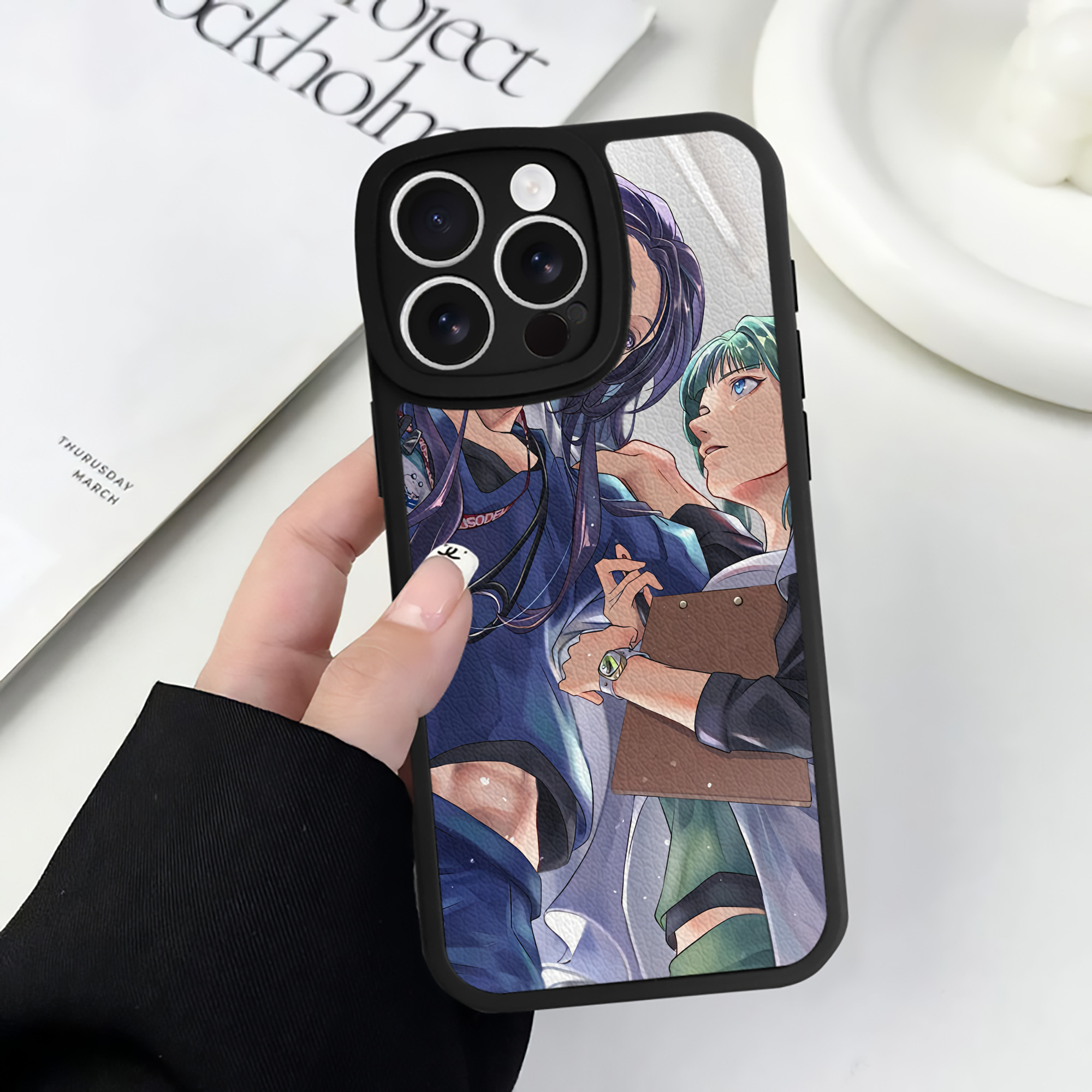 薬屋のひとりごと The Apothecary Diaries 【iPhone 16シリーズ対応】シリコンスマホケース（レザー調） 材質：シリコン